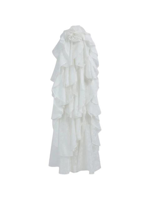 Aje Merritt ruffled floral maxi dress - White - zdjęcie produktu nr 1