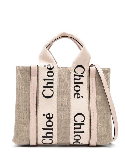 Chloé small Woody tote bag - Neutrals - zdjęcie produktu nr 1