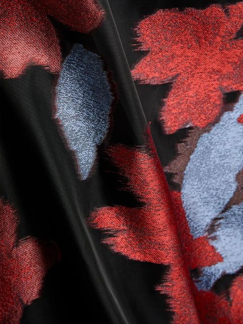 STAUD Brea floral-detail sleeveless mini dress - Black - zdjęcie produktu nr 2