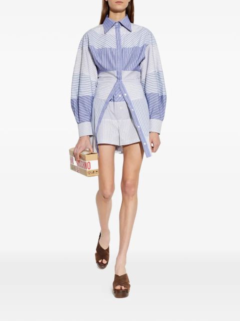 Moschino patchwork shirt dress - Blue - zdjęcie produktu nr 2
