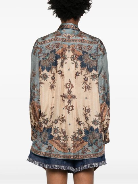 ZIMMERMANN Ascension shirt - Blue - zdjęcie produktu nr 2