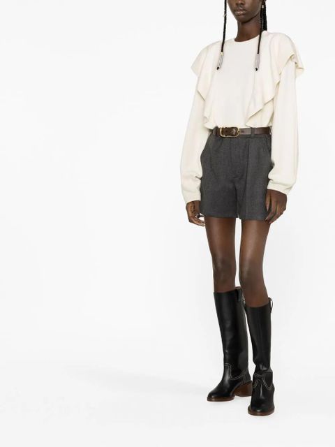 Chloé ruffle-detail jumper - Neutrals - zdjęcie produktu nr 2