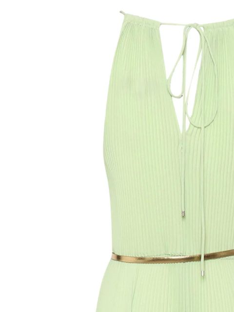 Max Mara pleated halter-neck dress - Green