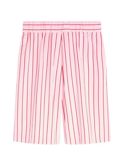 DRIES VAN NOTEN striped cotton shorts - Pink - zdjęcie produktu nr 1