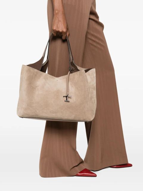 Tod's T logo charm tote bag - Neutrals - zdjęcie produktu nr 2