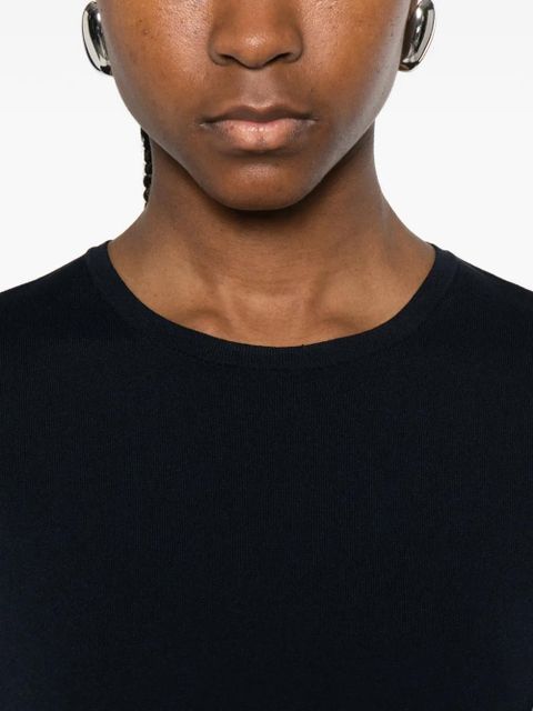 Max Mara Mxpfaida round-neck short-sleeve top - Blue