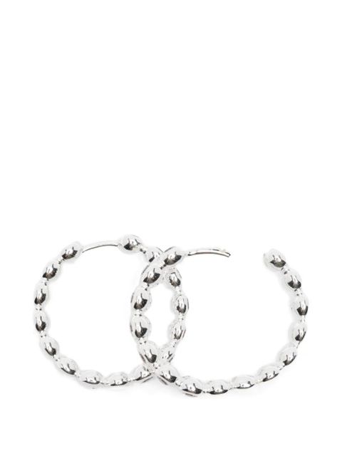 Missoma Tennis classic hoop earrings - Silver