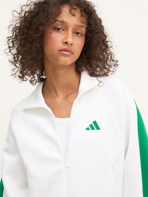 adidas bluza Stadium damska kolor biały z nadrukiem JW0526