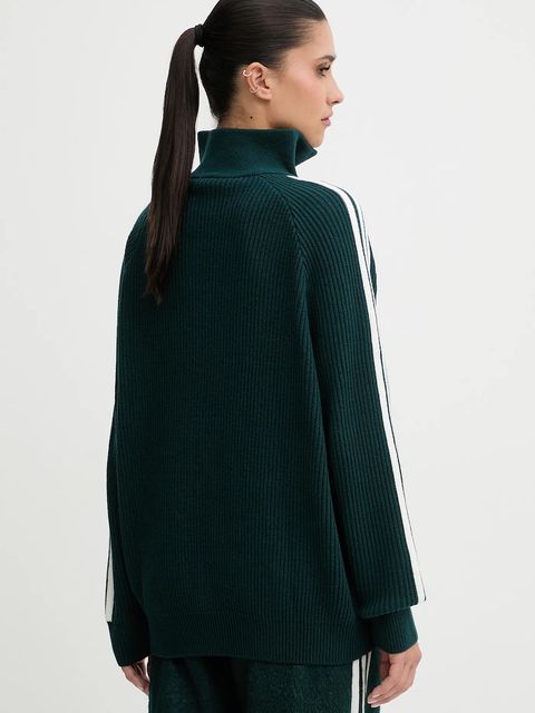 adidas Originals bluza Funnel damska kolor zielony z aplikacją KR7653 - zdjęcie produktu nr 2