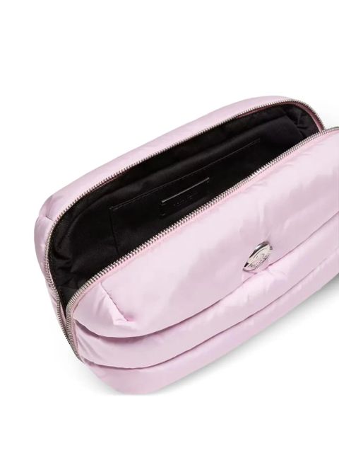 Moncler Caradoc quilted logo make up bag - Pink