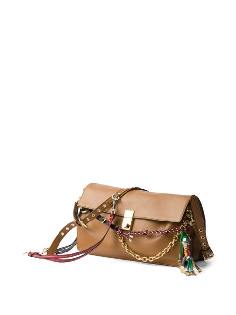 Prada large Soft Sound shoulder bag - Brown