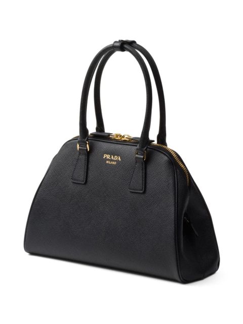 Prada medium Saffiano leather tote bag - Black