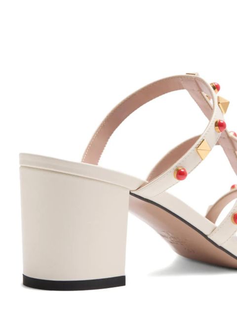 Valentino Garavani 60mm Rockstud embellished sandals - Neutrals