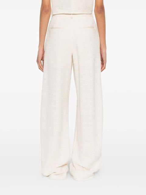 Nanushka Seka tapered-leg tailored trousers - Neutrals
