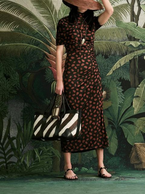 Johanna Ortiz Serene Safari printed midi dress - Black - zdjęcie produktu nr 2