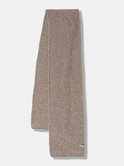 Marc O'Polo szalik z dodatkiem wełny damski kolor beżowy melanżowy 510608702129