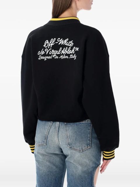 Off-White v-neck cropped polo - Black - zdjęcie produktu nr 2