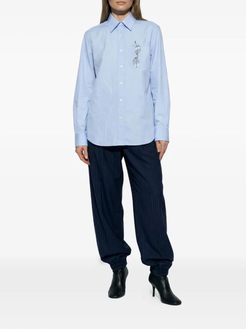 Moschino pinstripe trousers - 1343 - Verde - zdjęcie produktu nr 2