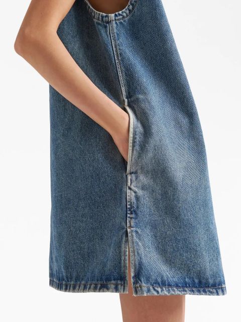 Prada sleeveless denim shirt - Blue