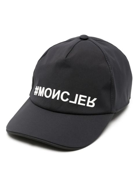 Moncler Grenoble logo-embossed curved-peak cap - Black - zdjęcie produktu nr 1