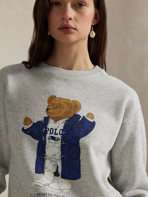 Polo Ralph Lauren bluza damska kolor szary 211972794