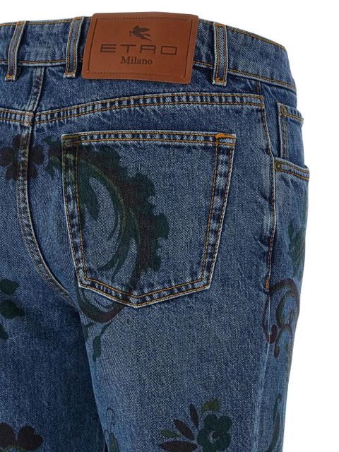 ETRO paisley print jeans - Blue