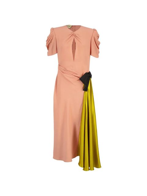 Valentino Garavani draped bow-detail dress - Pink - zdjęcie produktu nr 1