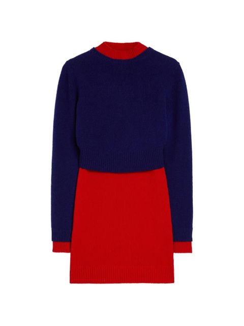 Jil Sander wool mini dress - Blue - zdjęcie produktu nr 1