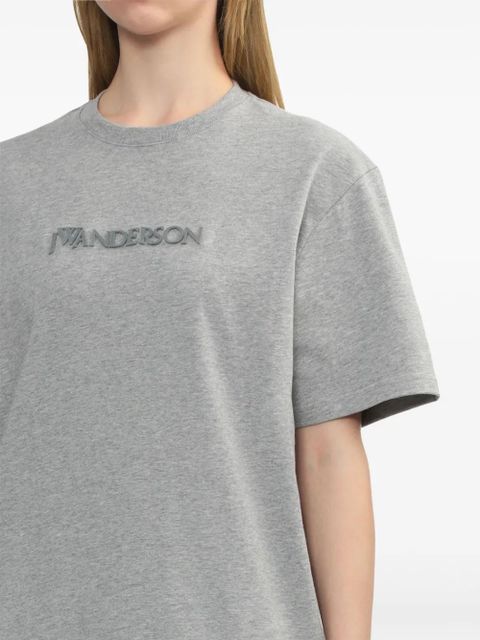 JW Anderson logo-embroidered T-shirt - Grey