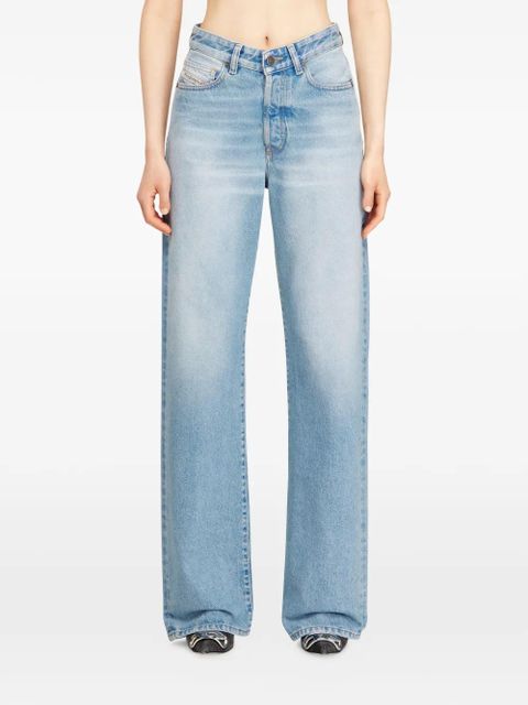 Diesel 1971 D-Sent logo graphic jeans - Blue