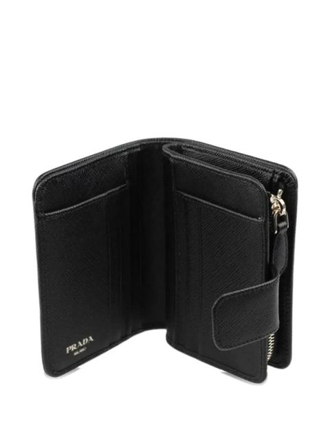 Prada logo-detail wallet - Black