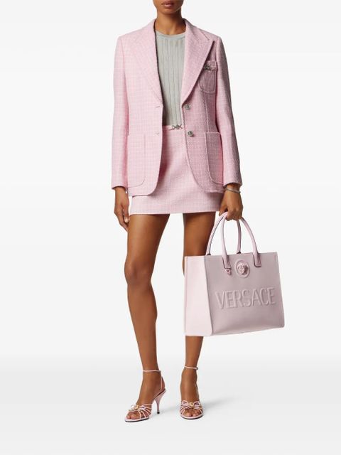 Versace ribbed crew-neck sweater - Grey - zdjęcie produktu nr 2