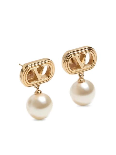 Valentino Garavani Ovalette drop earrings - Gold