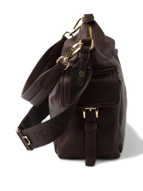 Prada large Explore leather shoulder bag - Brown - zdjęcie produktu nr 2