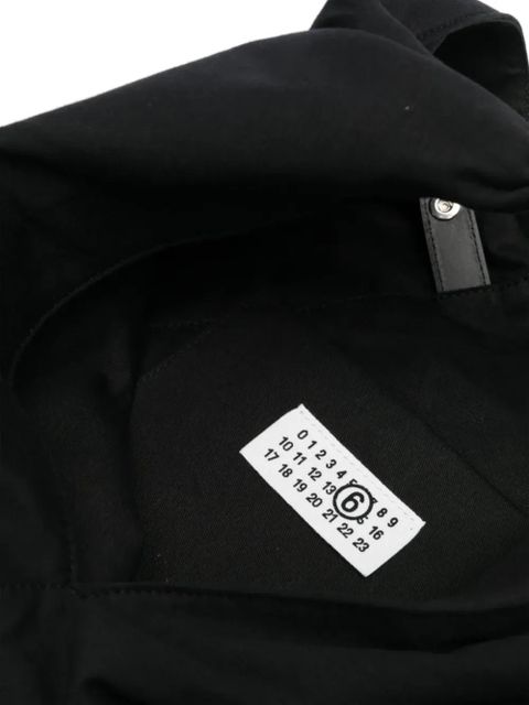 MM6 Maison Margiela Japanese logo-detail shoulder bag - Black