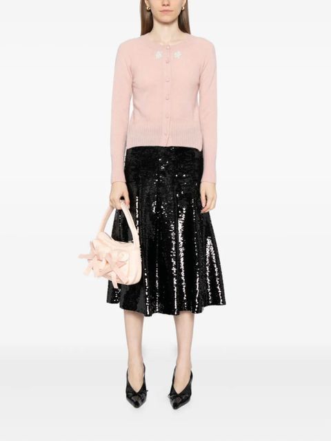 Simone Rocha embellished cashmere cardigan - Pink