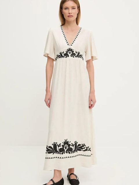 Answear.LAB sukienka kolor czarny maxi prosta - zdjęcie produktu nr 1