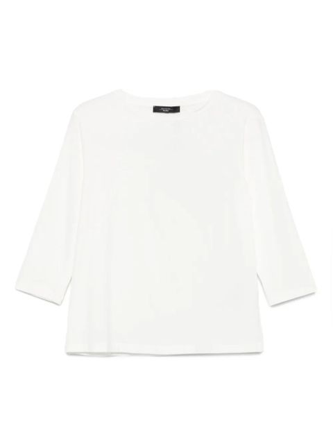 Weekend Max Mara three-quarter sleeve crew-neck top - White - zdjęcie produktu nr 1