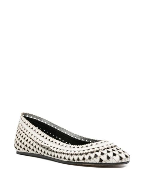 ISABEL MARANT Belni leather ballet flats - White - zdjęcie produktu nr 2