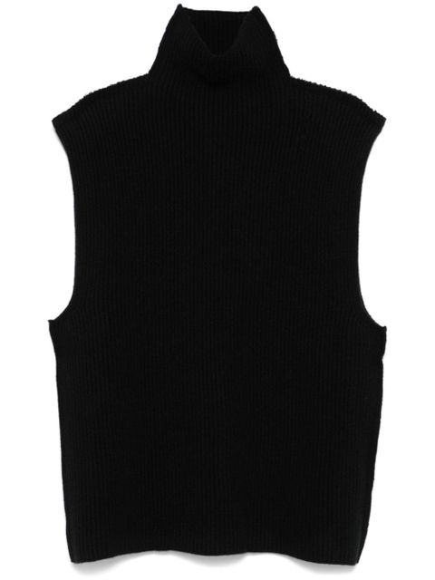 Marni ribbed virgin wool vest - Black - zdjęcie produktu nr 1
