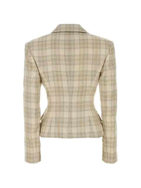Magda Butrym check-pattern double-breasted blazer - Neutrals - zdjęcie produktu nr 2