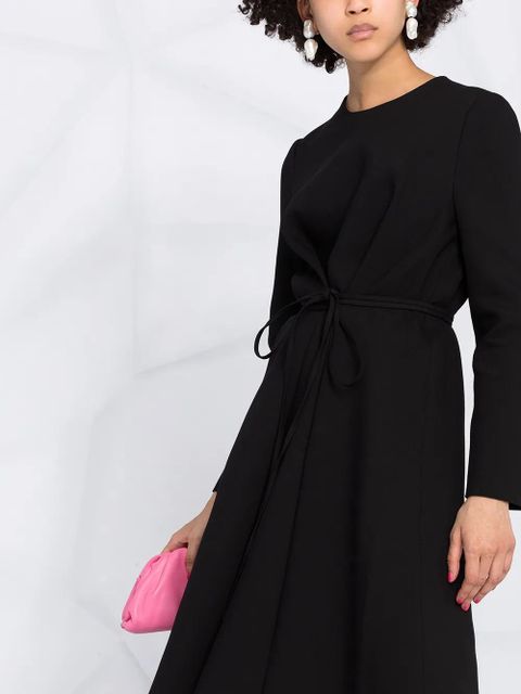 Valentino Garavani belted wool dress - Black - zdjęcie produktu nr 2