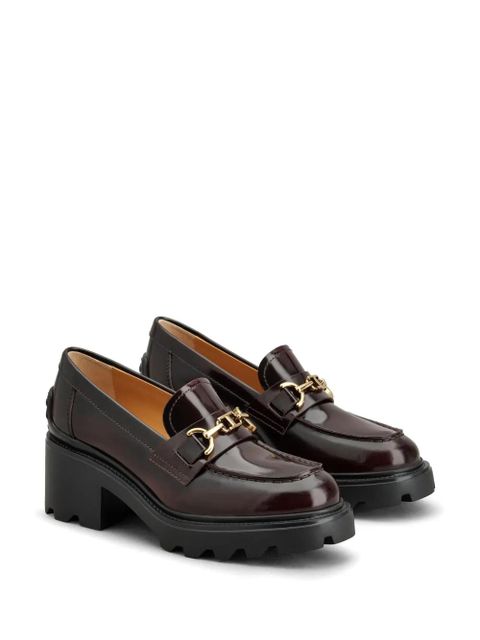 Tod's 60mm leather loafers - Brown