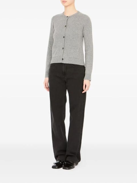 MM6 Maison Margiela patch-pocket button cardigan - Grey - zdjęcie produktu nr 2