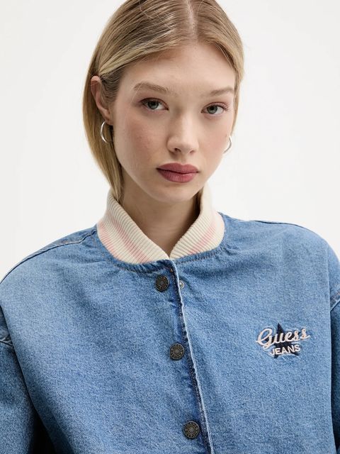 Guess Jeans kurtka bomber jeansowa