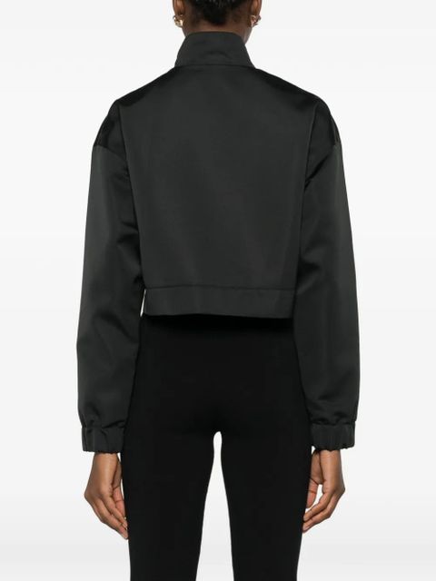 Balenciaga zip-up cropped jacket - Black