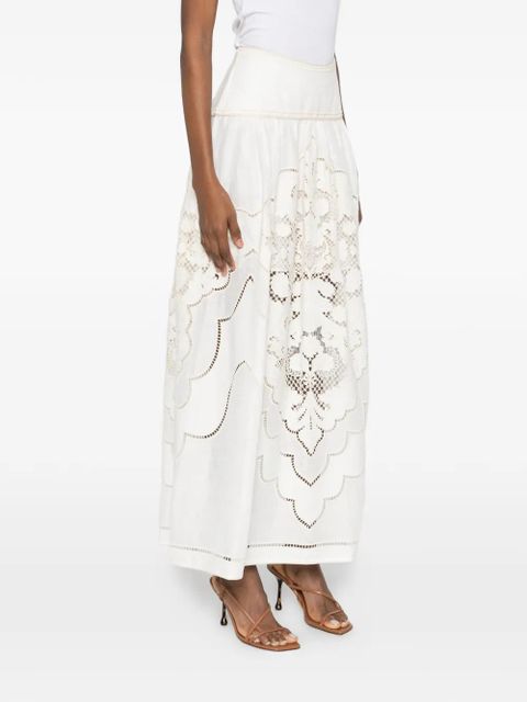 ZIMMERMANN Daylight embroidered maxi skirt - White - zdjęcie produktu nr 2