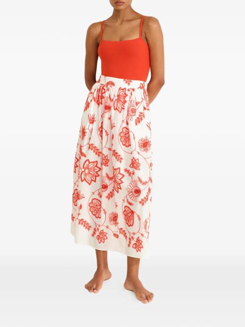 ERES Calie midi skirt - Red