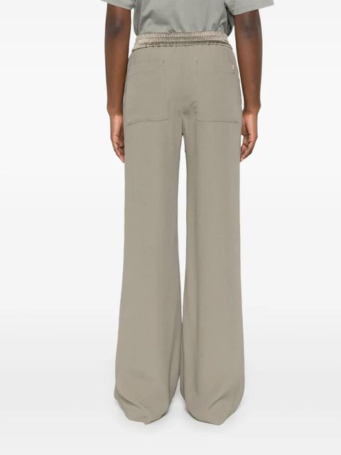 AMI Paris drawstring palazzo pants - Neutrals