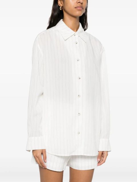 Nanushka striped shirt - White